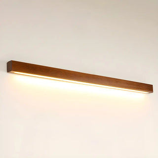 Simple Linear Wooden LED Wall Mount Light Fixture Zawala Image - 15