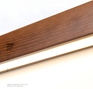 Simple Linear Wooden LED Wall Mount Light Fixture Zawala Image - 21