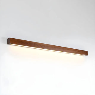 Simple Linear Wooden LED Wall Mount Light Fixture Zawala Image - 5