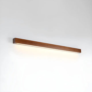 Simple Linear Wooden LED Wall Mount Light Fixture Zawala Image - 7