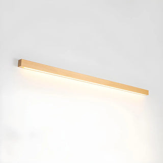 Simple Linear Wooden LED Wall Mount Light Fixture Zawala Image - 9