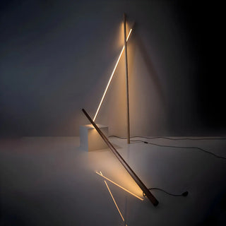 Minimalist Wooden and Acrylic Linear LED Floor Light Zawala Image - 1
