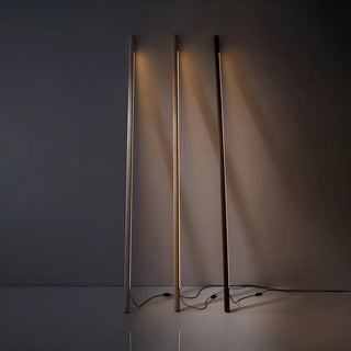 Minimalist Wooden and Acrylic Linear LED Floor Light Zawala Image - 2