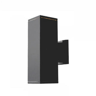 Outdoor Modern Black Square Up Down Wall Sconce Zawala Image - 10