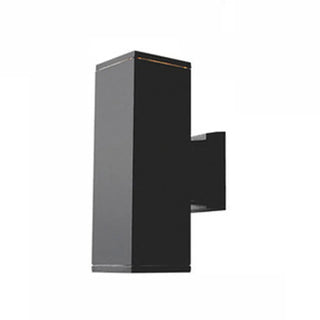 Outdoor Modern Black Square Up Down Wall Sconce Zawala Image - 11