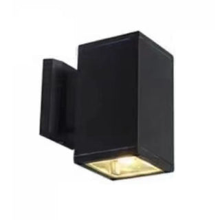 Outdoor Modern Black Square Up Down Wall Sconce Zawala Image - 12