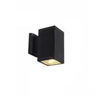 Outdoor Modern Black Square Up Down Wall Sconce Zawala Image - 7