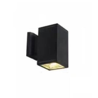 Outdoor Modern Black Square Up Down Wall Sconce Zawala Image - 8