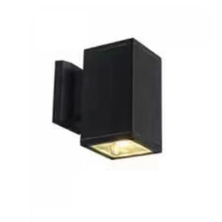 Outdoor Modern Black Square Up Down Wall Sconce Zawala Image - 9