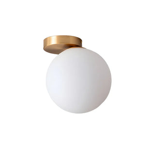 Modern White Bubble Glass Flush Mount Ceiling Light Zawala Image - 12
