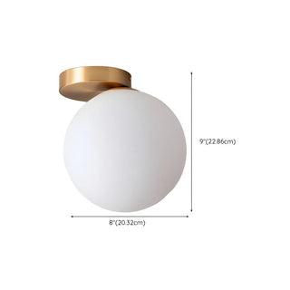 Modern White Bubble Glass Flush Mount Ceiling Light Zawala #size