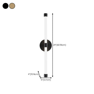 ZOWALA - Modern Metal Shade Cylinder Wall Light #size