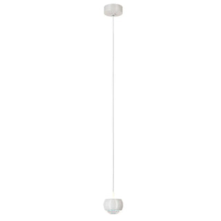 ZOWALA - Modern White Sculpted Acrylic Bedroom Pendant Light Image - 10