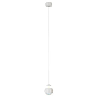 ZOWALA - Modern White Sculpted Acrylic Bedroom Pendant Light Image - 11