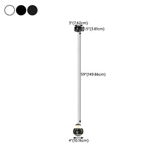 ZOWALA - Modern White Sculpted Acrylic Bedroom Pendant Light Image - 19