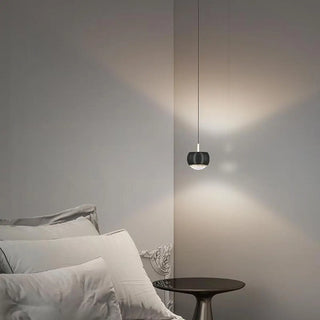 ZOWALA - Modern White Sculpted Acrylic Bedroom Pendant Light Image - 3