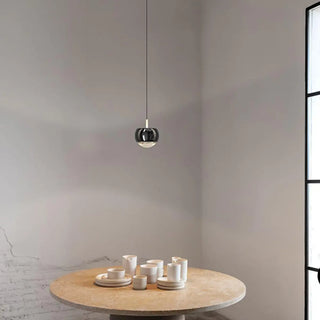 ZOWALA - Modern White Sculpted Acrylic Bedroom Pendant Light Image - 4