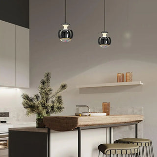 ZOWALA - Modern White Sculpted Acrylic Bedroom Pendant Light Image - 7