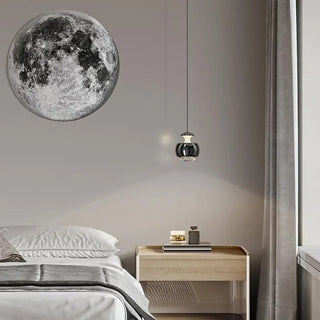 ZOWALA - Modern White Sculpted Acrylic Bedroom Pendant Light Image - 8