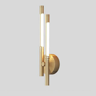 Modern Minimalist Gold Cylinder Metal Wall Sconce Zawala Image - 10