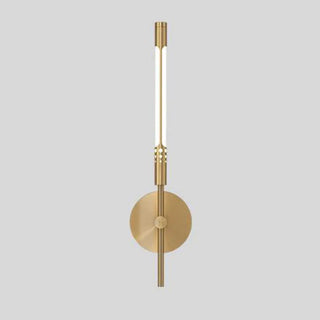 Modern Minimalist Gold Cylinder Metal Wall Sconce Zawala Image - 11