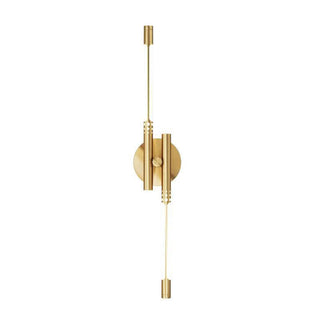 Modern Minimalist Gold Cylinder Metal Wall Sconce Zawala Image - 12