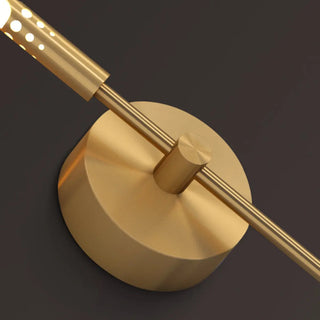 Modern Minimalist Gold Cylinder Metal Wall Sconce Zawala Image - 17