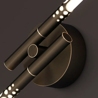 Modern Minimalist Gold Cylinder Metal Wall Sconce Zawala Image - 18