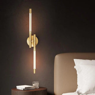 Modern Minimalist Gold Cylinder Metal Wall Sconce Zawala Image - 4