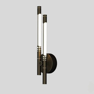 Modern Minimalist Gold Cylinder Metal Wall Sconce Zawala Image - 7
