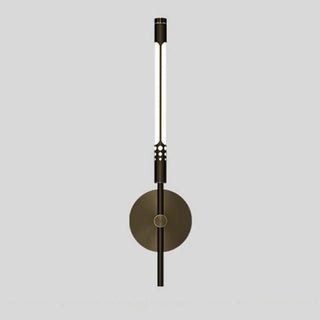 Modern Minimalist Gold Cylinder Metal Wall Sconce Zawala Image - 8