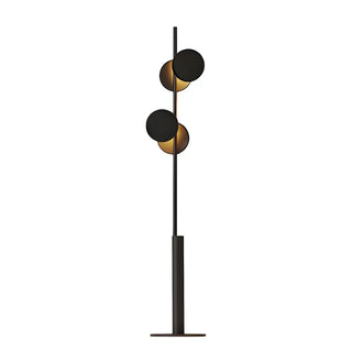 ZOWALA - Sleek Dual Disc Shades Vertical Modern Floor Lamp Image - 10