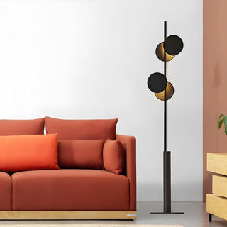 ZOWALA - Sleek Dual Disc Shades Vertical Modern Floor Lamp Image - 2