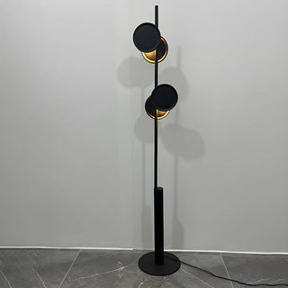 ZOWALA - Sleek Dual Disc Shades Vertical Modern Floor Lamp Image - 5