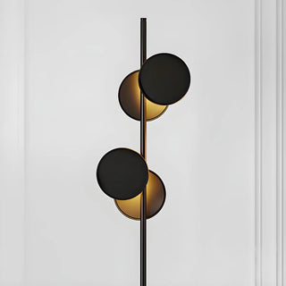 ZOWALA - Sleek Dual Disc Shades Vertical Modern Floor Lamp Image - 6