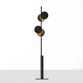 ZOWALA - Sleek Dual Disc Shades Vertical Modern Floor Lamp Image - 9