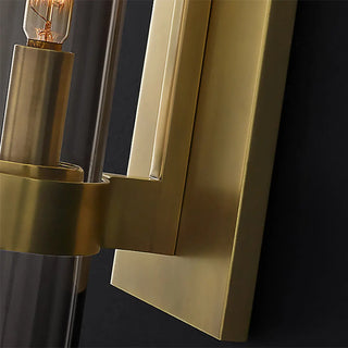2-Light Modern Brass Cylinder Metal Vanity Sconce Zawala Image - 13
