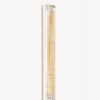Clear Glass Brass Cylinder LED Vanity Wall Light Zawala Image - 13