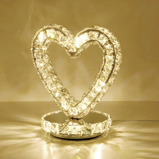 Stylish Crystal LED Geometric Oval Ring Table Lamp Zawala Image - 12