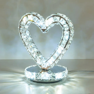 Stylish Crystal LED Geometric Oval Ring Table Lamp Zawala Image - 15