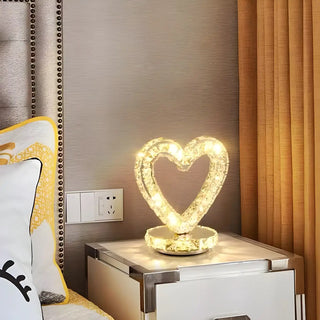 Stylish Crystal LED Geometric Oval Ring Table Lamp Zawala Image - 5
