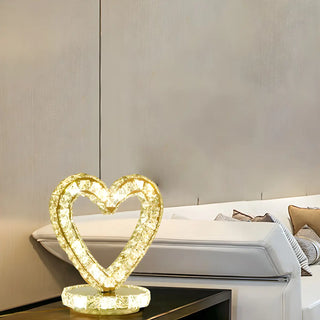 Stylish Crystal LED Geometric Oval Ring Table Lamp Zawala Image - 8