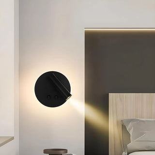 Bedside Round Base Cylinder Gold Reading Wall Lights Zawala Image - 8