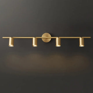 Modern Adjustable Gold Cylinder Vanity Wall Light Zawala Image - 13