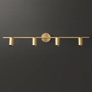 Modern Adjustable Gold Cylinder Vanity Wall Light Zawala Image - 15