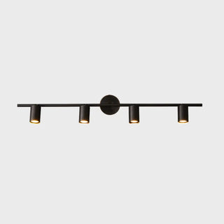 Modern Adjustable Gold Cylinder Vanity Wall Light Zawala Image - 16