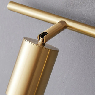 Modern Adjustable Gold Cylinder Vanity Wall Light Zawala Image - 20