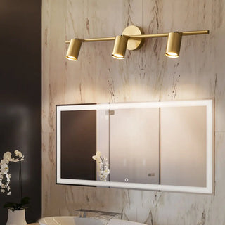 Modern Adjustable Gold Cylinder Vanity Wall Light Zawala Image - 4