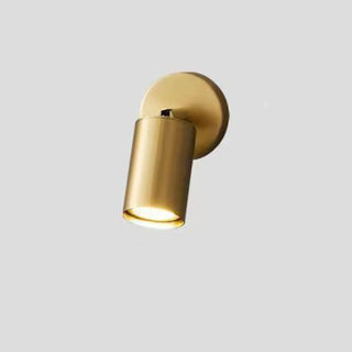 Modern Adjustable Gold Cylinder Vanity Wall Light Zawala Image - 6