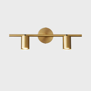 Modern Adjustable Gold Cylinder Vanity Wall Light Zawala Image - 7